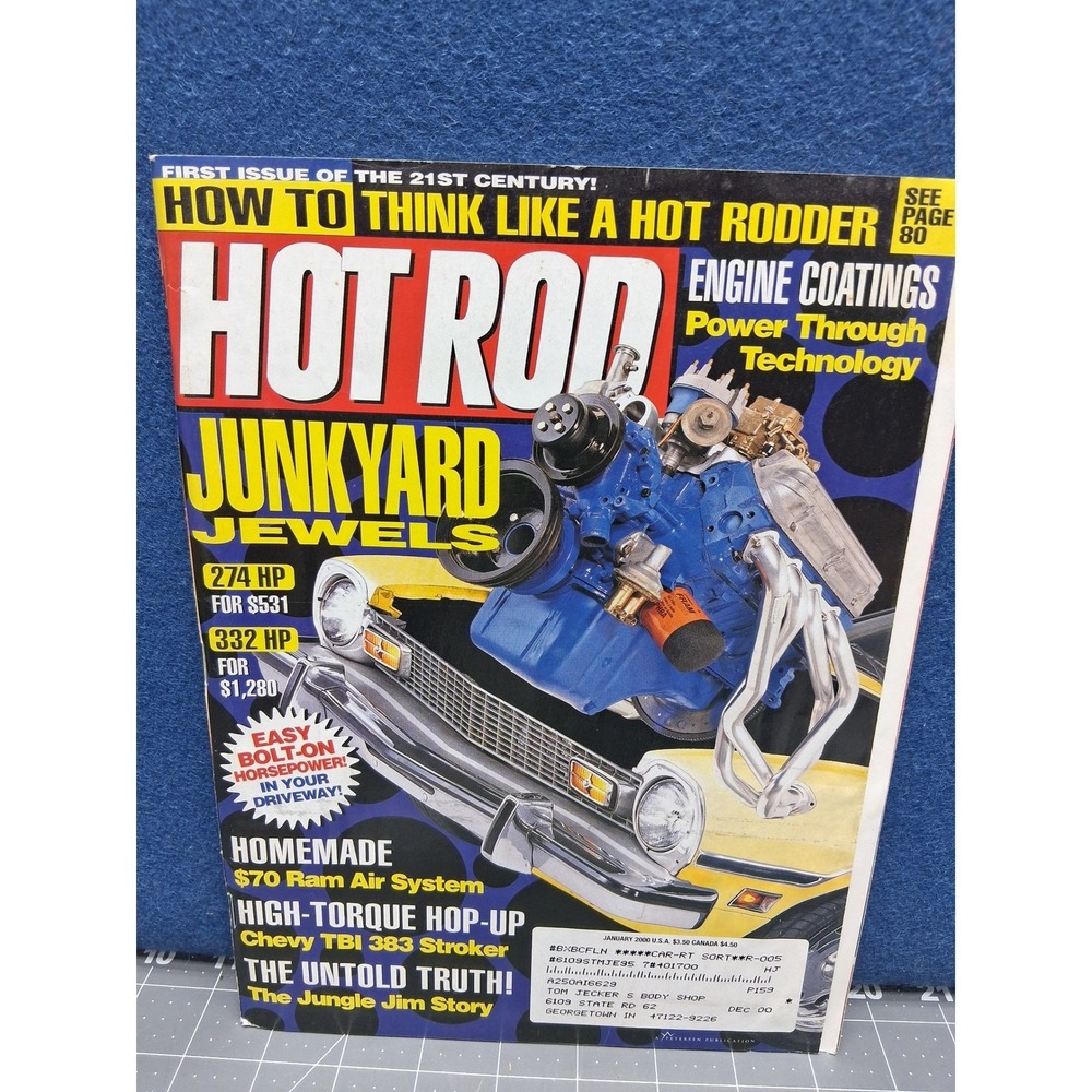 Hot Rod Magazine January 2000 Junkyard Jewels Chevy TBI 383 Stroker